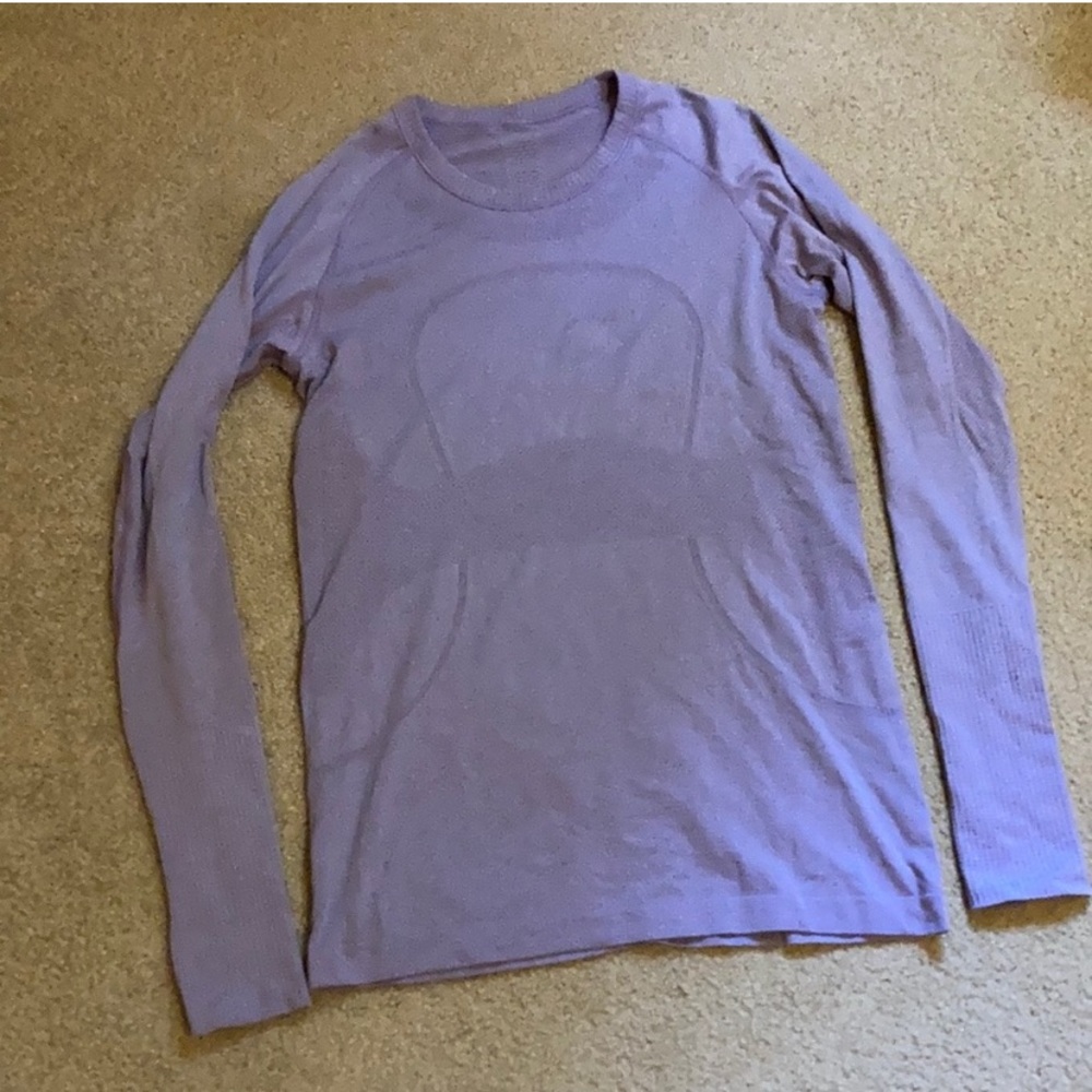 Lululemon Run Swiftly Long Sleeve Peri Purple Sz 8